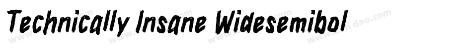 Technically Insane Widesemibold字体转换